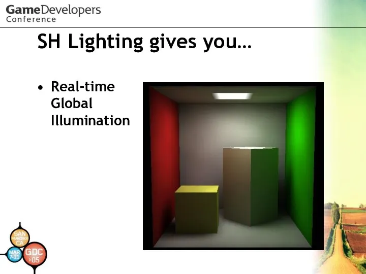 SH Lighting gives you… Real-time Global Illumination