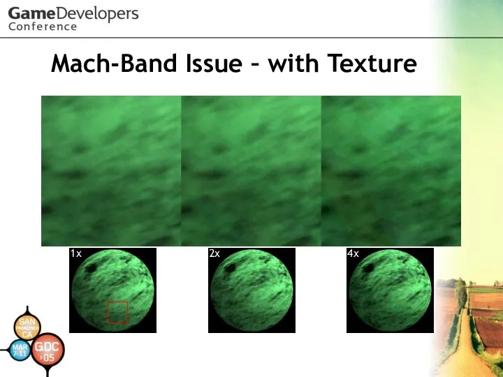 Mach-Band Issue – with Texture