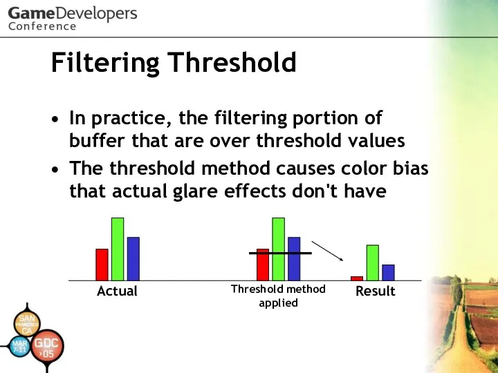 Filtering Threshold In practice, the filtering portion of buffer that are