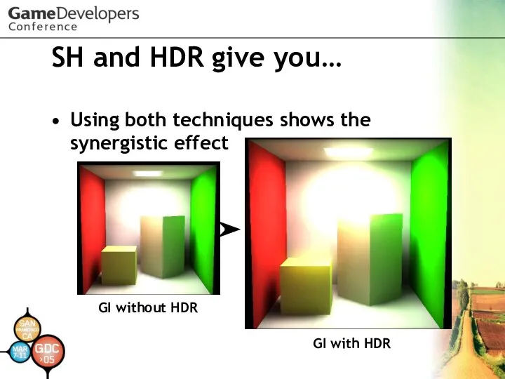 SH and HDR give you… Using both techniques shows the synergistic