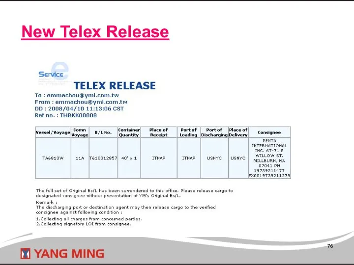 New Telex Release