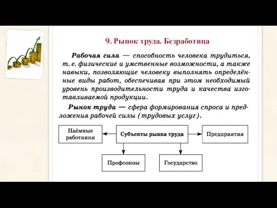 9. Рынок труда. Безработица