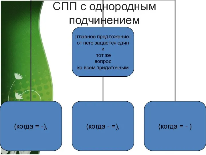 СПП с однородным подчинением