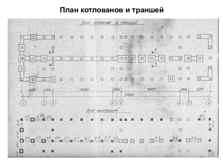 План котлованов и траншей