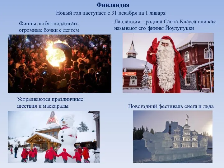 Финляндия Финны любят поджигать огромные бочки с дегтем Новый год наступает