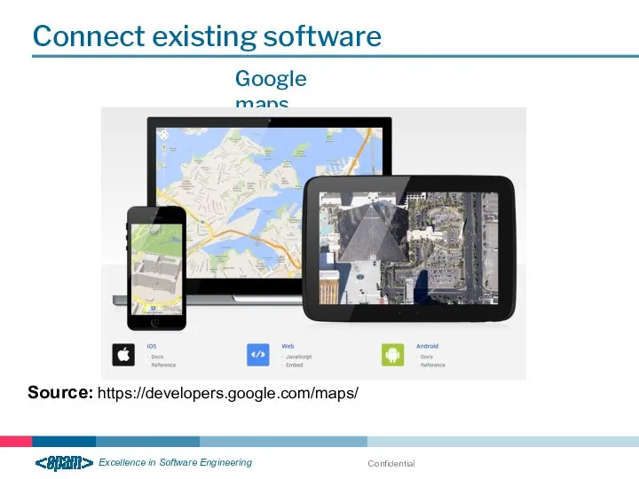 Confidential Connect existing software Google maps Source: https://developers.google.com/maps/