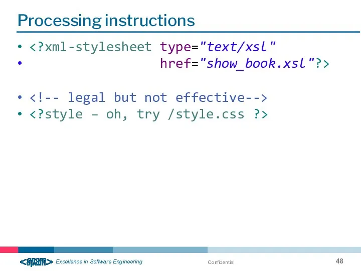 Confidential Processing instructions href="show_book.xsl"?>