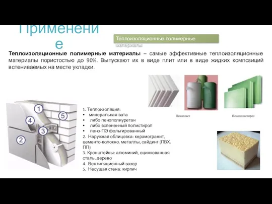 Применение Теплоизоляционные полимерные материалы – самые эффективные теплоизоляционные материалы пористостью до