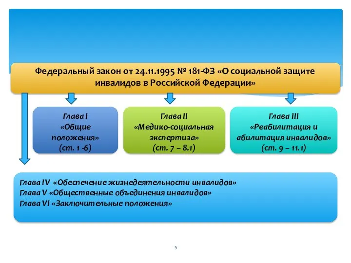 Федеральный закон от 24.11.1995 № 181-ФЗ «О социальной защите инвалидов в