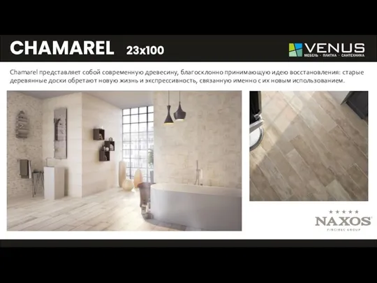 CHAMAREL 23x100 - Chamarel представляет собой современную древесину, благосклонно принимающую идею