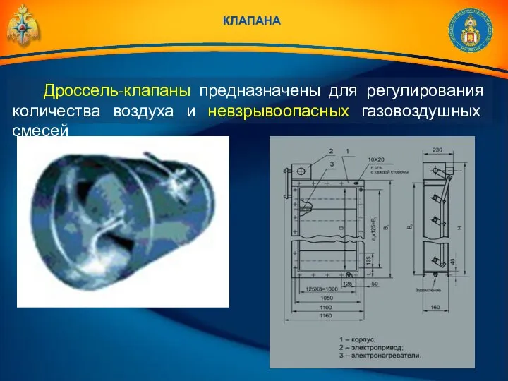 клапана Дроссель-клапаны предназначены для регулирования количества воздуха и невзрывоопасных газовоздушных смесей