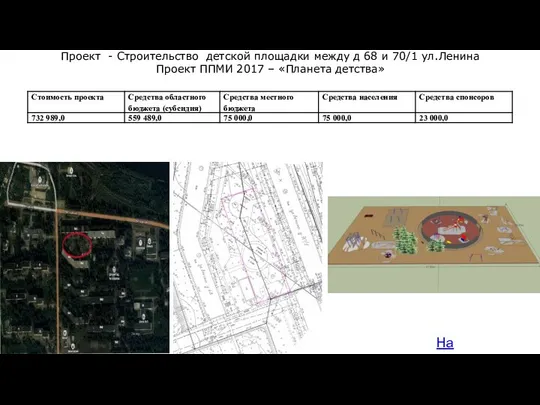 На карту Проект - Строительство детской площадки между д 68 и