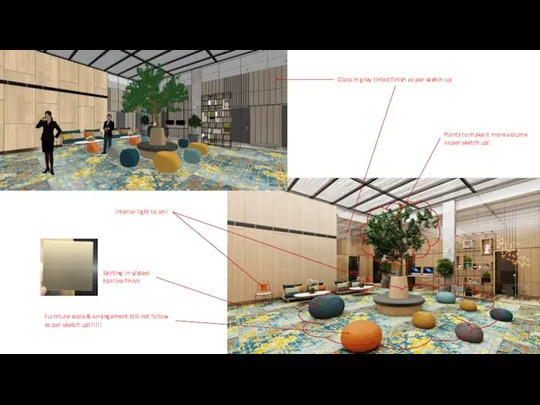 Furniture scale & arrangement still not follow as per sketch up!!!!!!