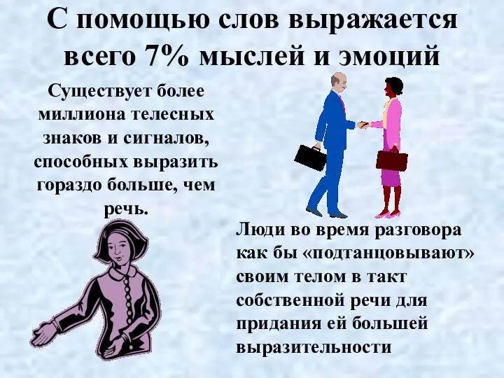 С помощью слов выражается всего 7% мыслей и эмоций Существует более