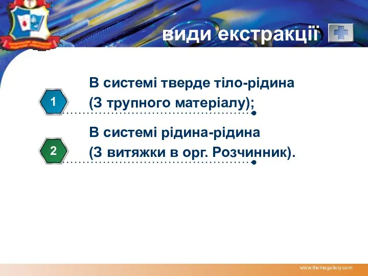 www.themegallery.com види екстракції В системі тверде тіло-рідина (З трупного матеріалу); 1