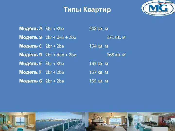 Модель А 3br + 3ba 208 кв. м Модель B 2br