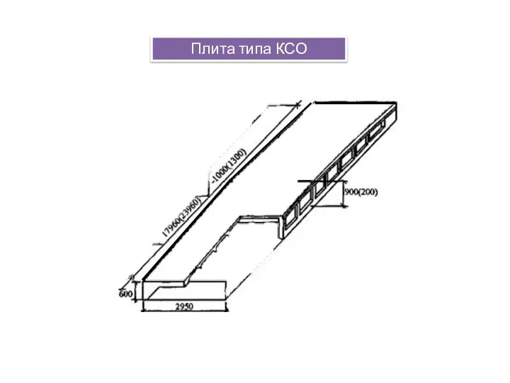 Плита типа КСО