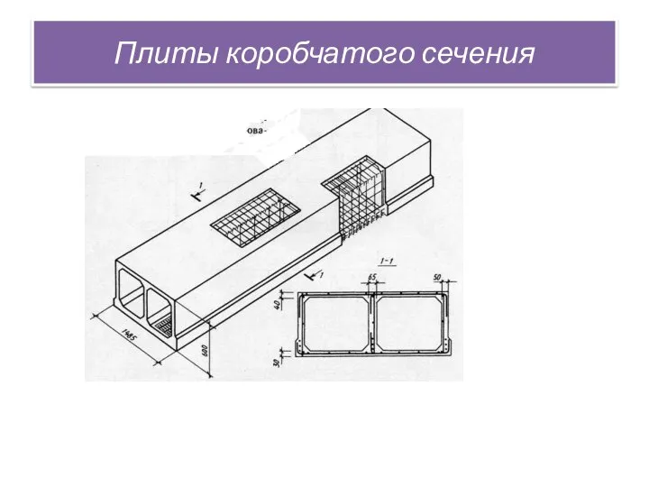 Плиты коробчатого сечения