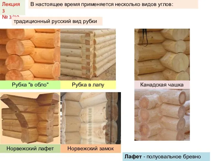 Лекция 3 № 3/10 В настоящее время применяется несколько видов углов: