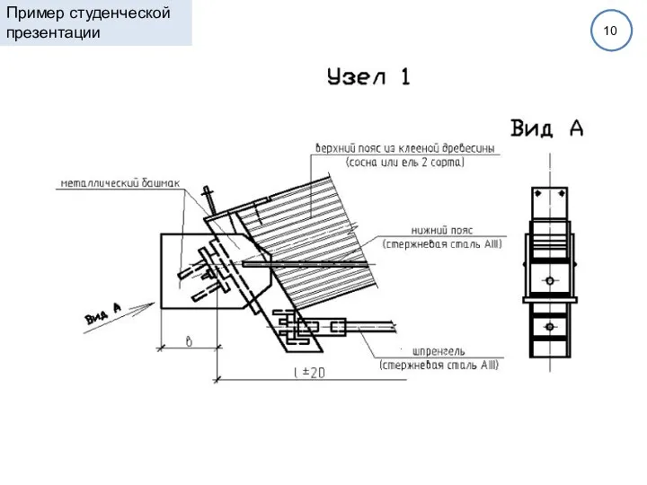 10 Пример студенческой презентации