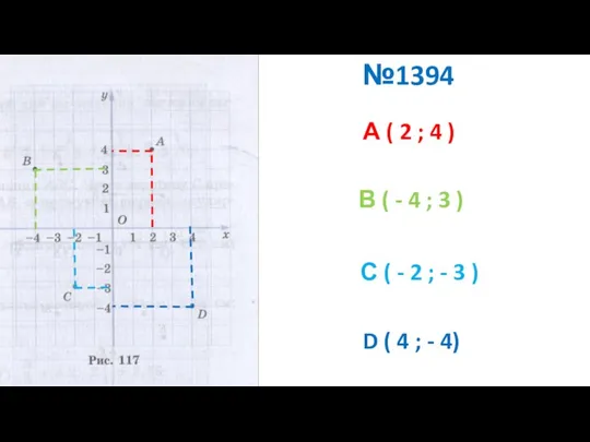 А ( 2 ; 4 ) В ( - 4 ;