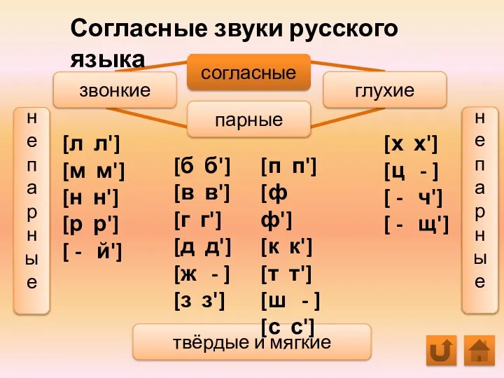 Согласные звуки русского языка [л л'] [м м'] [н н'] [р