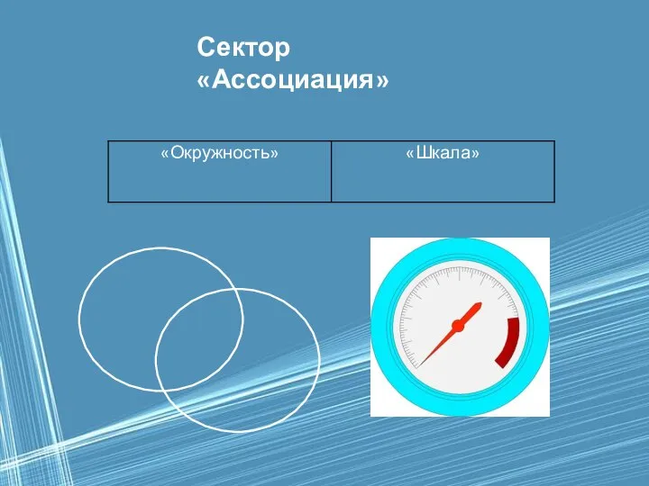 Сектор «Ассоциация»