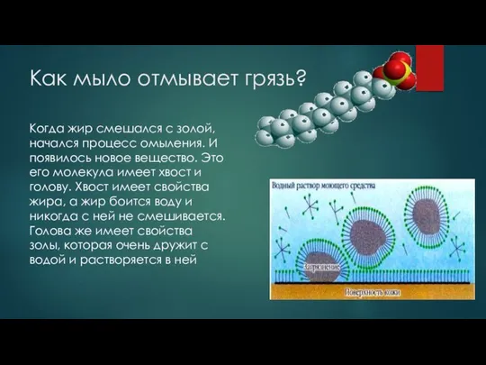 Как мыло отмывает грязь? Когда жир смешался с золой, начался процесс