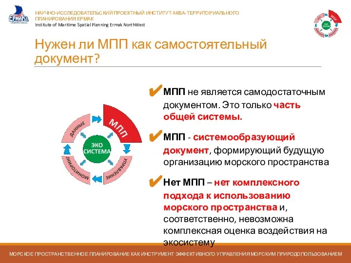 Нужен ли МПП как самостоятельный документ? МПП не является самодостаточным документом.