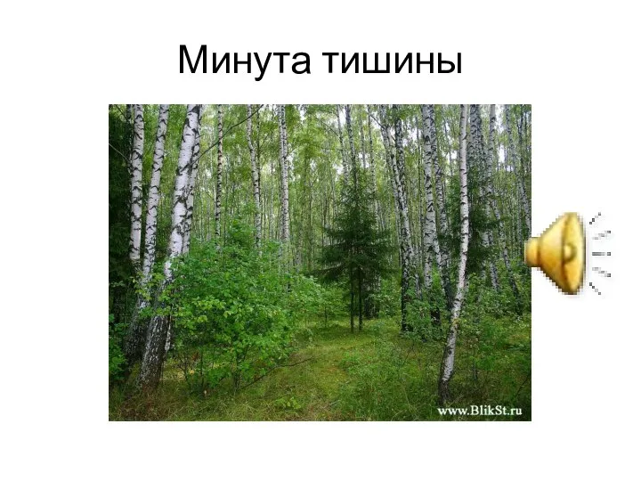 Минута тишины