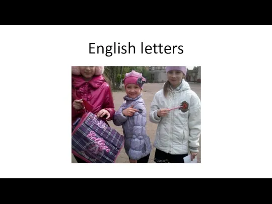 English letters