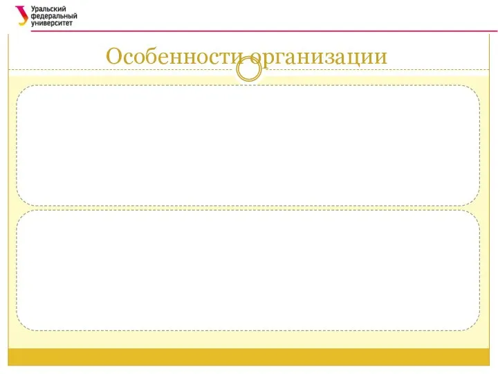 Особенности организации