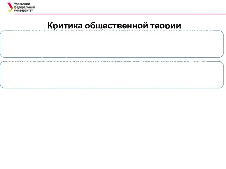 Критика общественной теории 1. Теория смешивала самоуправляющиеся территориальные единицы со всякого