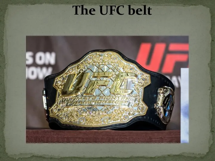 The UFC belt