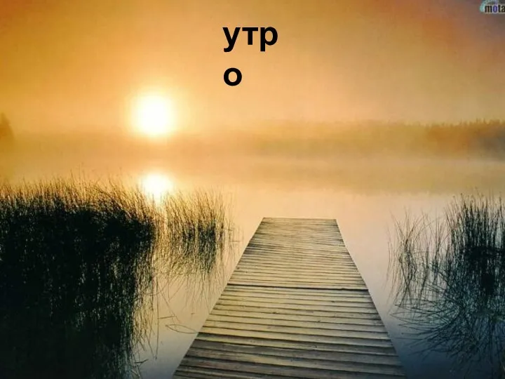 утро