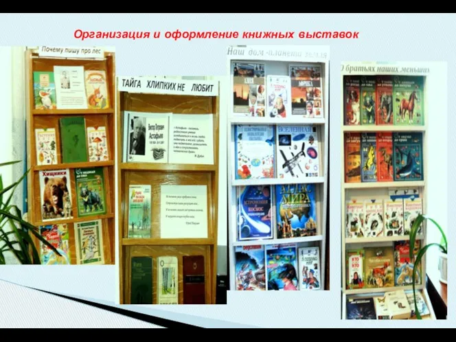 Организация и оформление книжных выставок