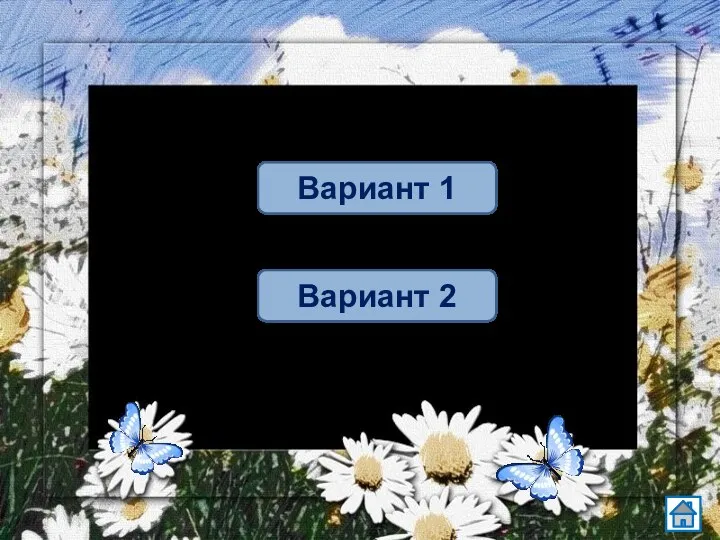 Вариант 1 Вариант 2