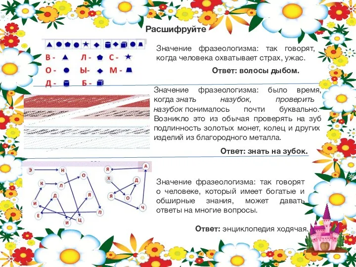 Расшифруйте Значение фразеологизма: так говорят, когда человека охватывает страх, ужас. Ответ: