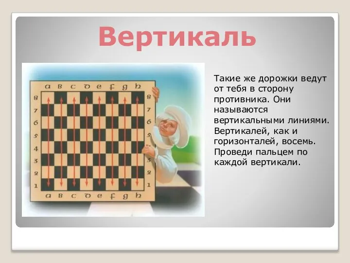 Вертикаль Такие же дорожки ведут от тебя в сторону противника. Они