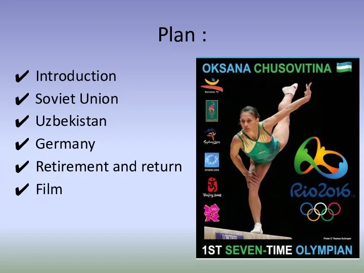 Plan : Introduction Soviet Union Uzbekistan Germany Retirement and return Film