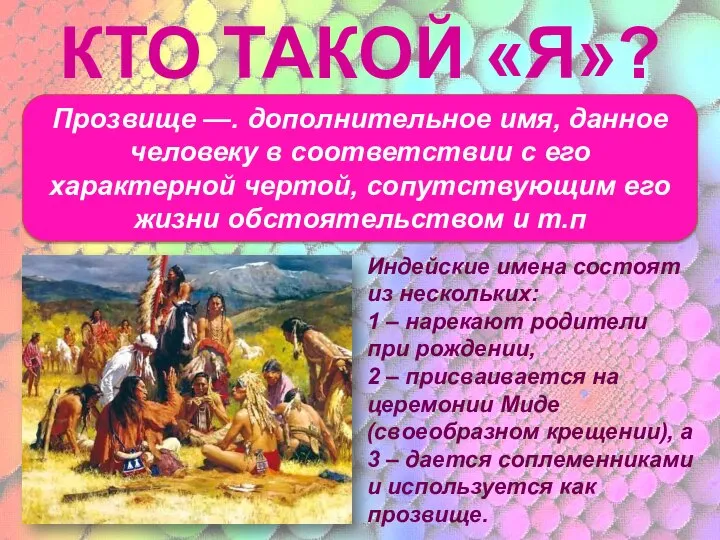 КТО ТАКОЙ «Я»? Древние люди верили, что, зная чьё-либо настоящее имя,