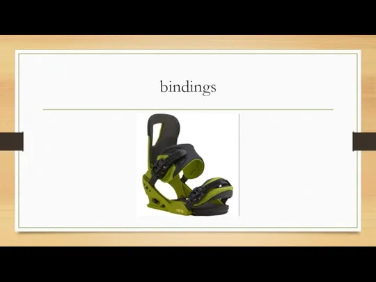 bindings