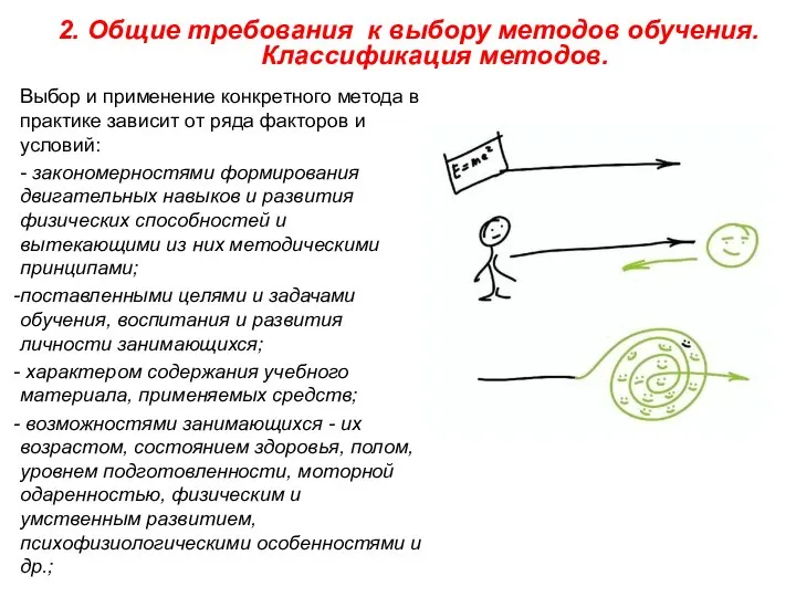 2. Общие требования к выбору методов обучения. Классификация методов. Выбор и