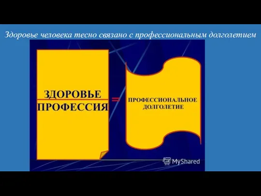 Здоровье человека тесно связано с профессиональным долголетием