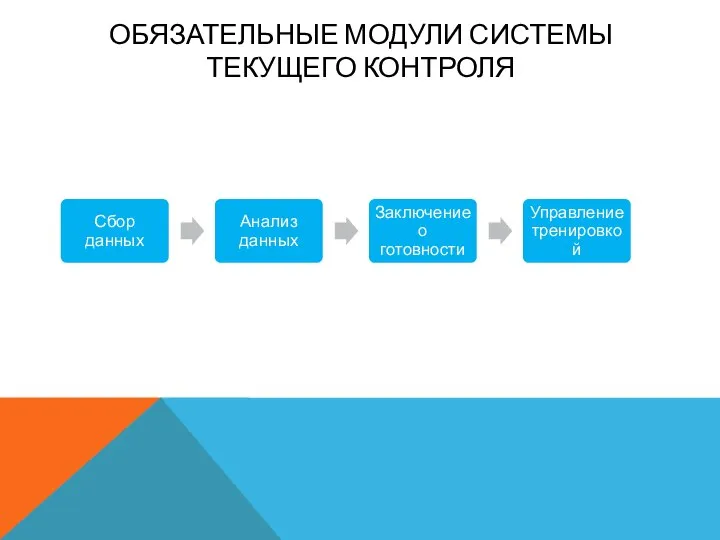 ОБЯЗАТЕЛЬНЫЕ МОДУЛИ СИСТЕМЫ ТЕКУЩЕГО КОНТРОЛЯ