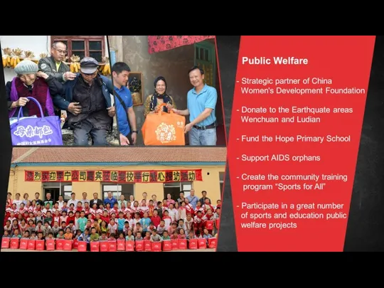Public Welfare - Strategic partner of China Women's Development Foundation -