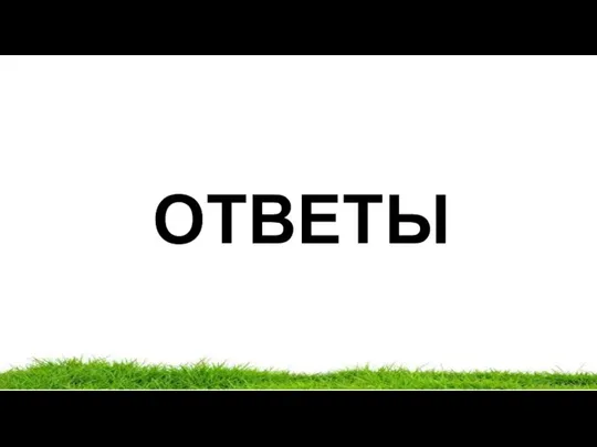 ОТВЕТЫ