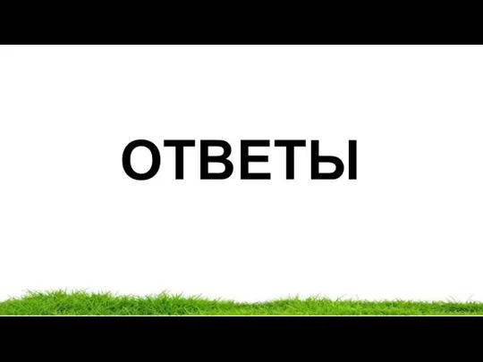 ОТВЕТЫ