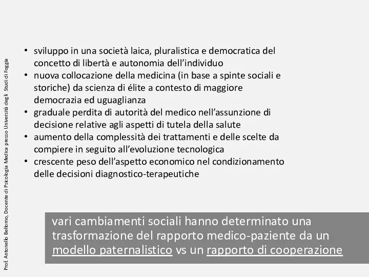 sviluppo in una società laica, pluralistica e democratica del concetto di