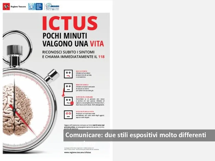 Comunicare: due stili espositivi molto differenti tra loro